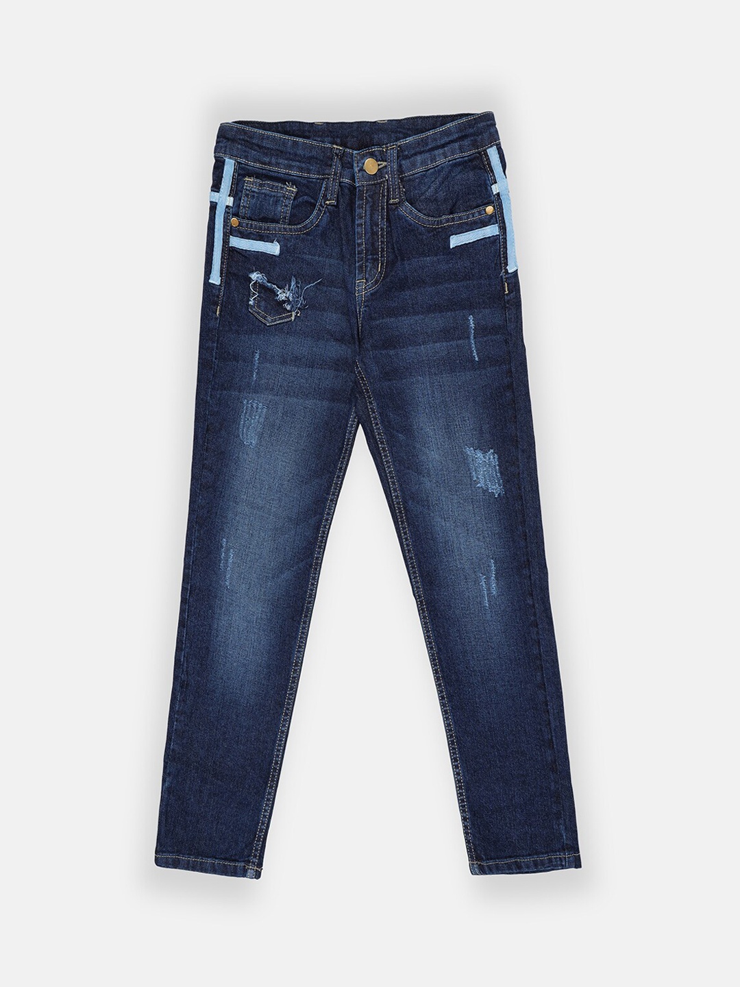 Instafab Boys Blue Regular Fit Jeans