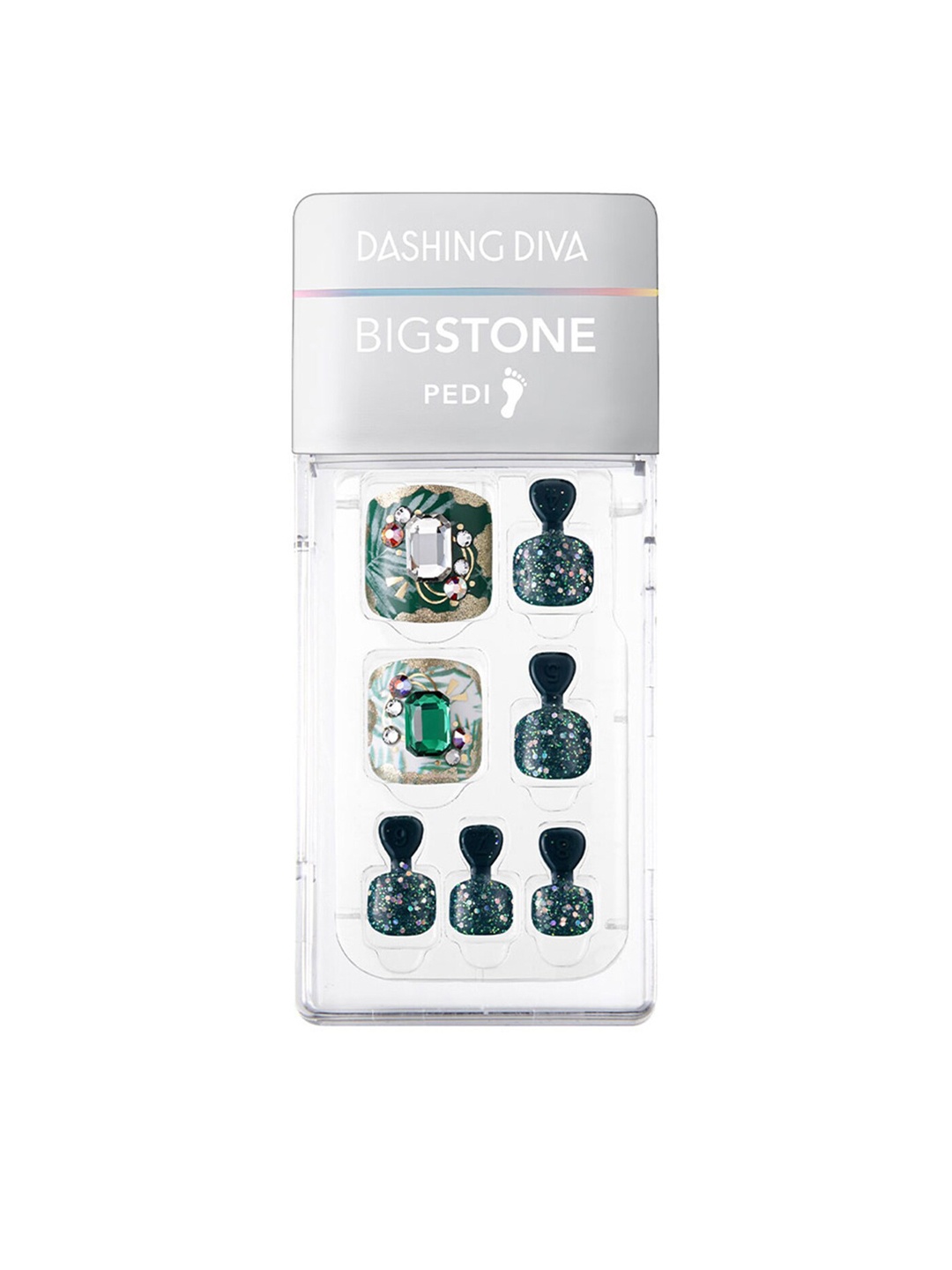 

Dashing Diva Women Magicpress Wish Tree Gel Artificial Nails, Green