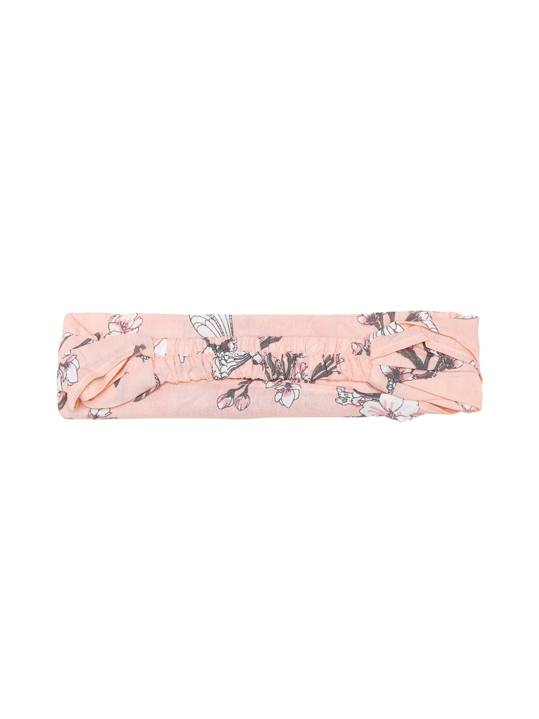 

Aditi Wasan Women Peach-Coloured & White Floral Print Multi-Layered Headband