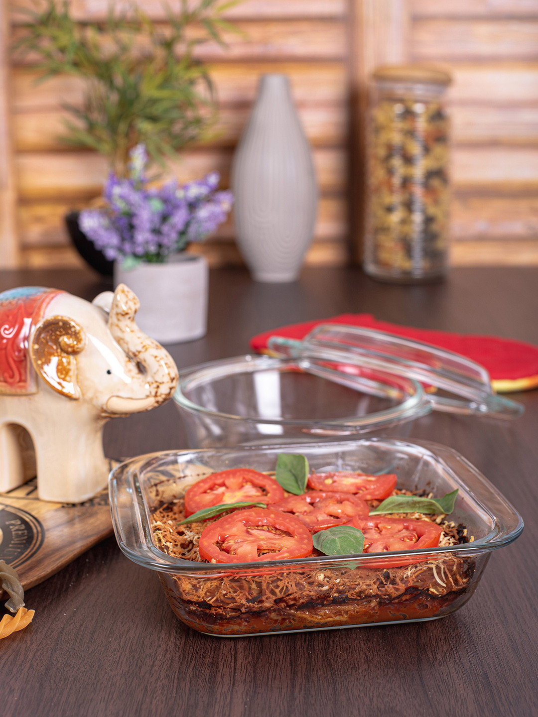 

ROXX Borosilicate Square Dish & Casserole, Transparent