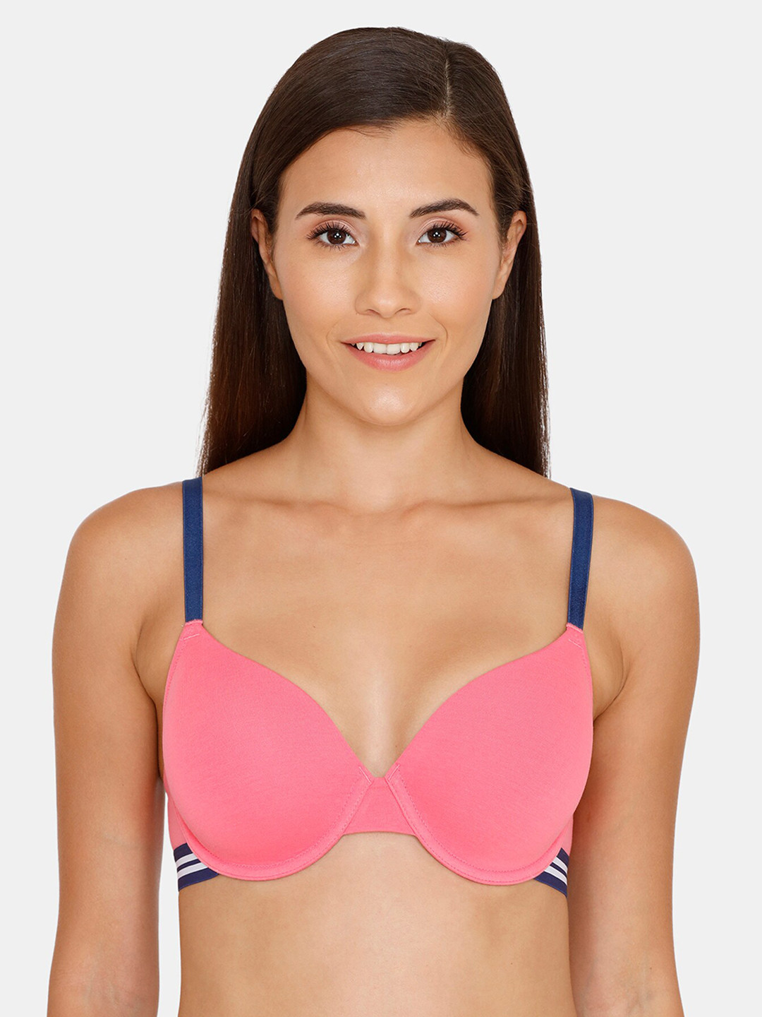 

Zivame Pink Solid Underwired Lightly Padded T-shirt Bra ZI10NRCOREAPINK