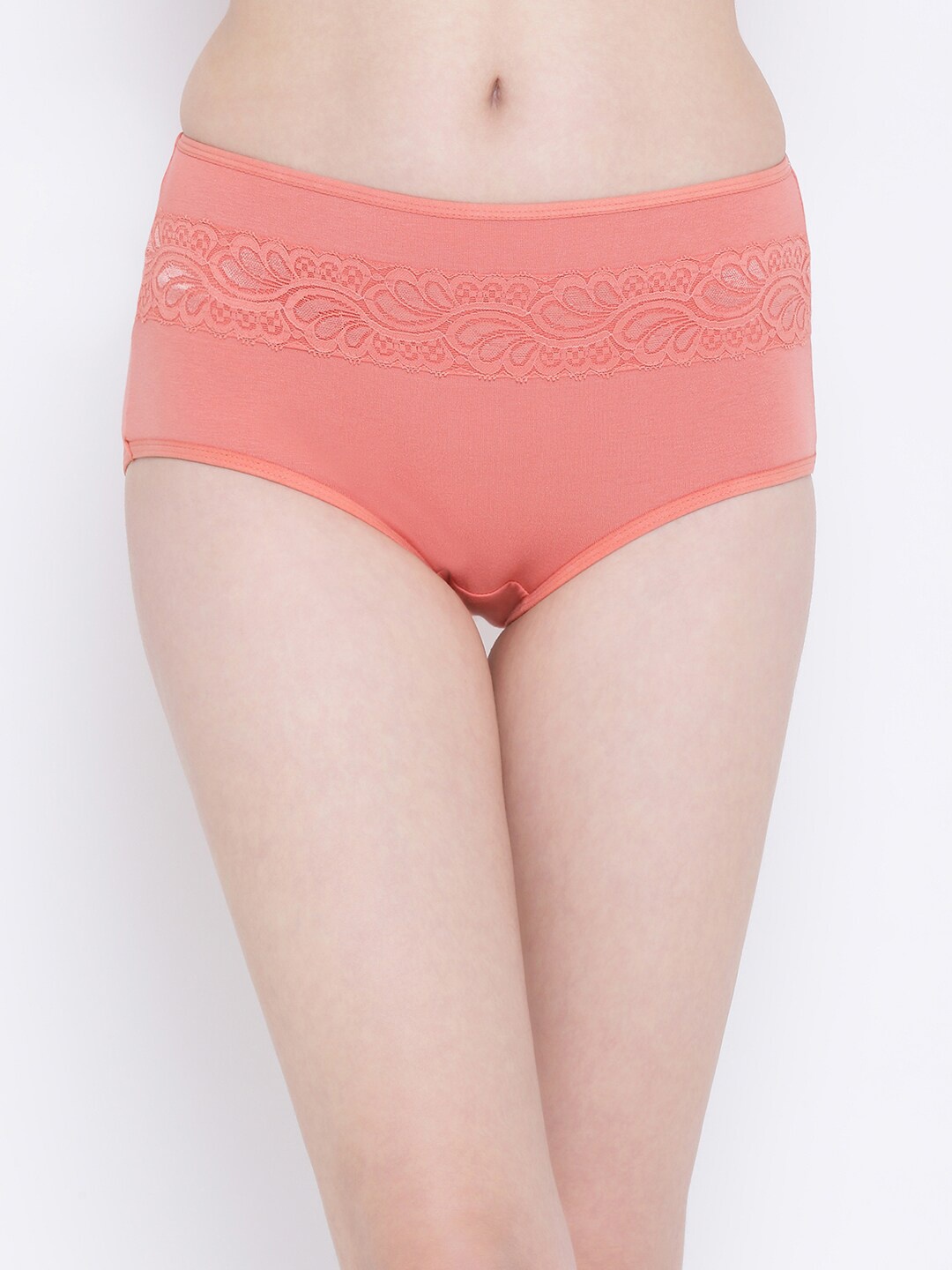 Clovia Women Pink Solid Hipster Briefs PN3402J223XL