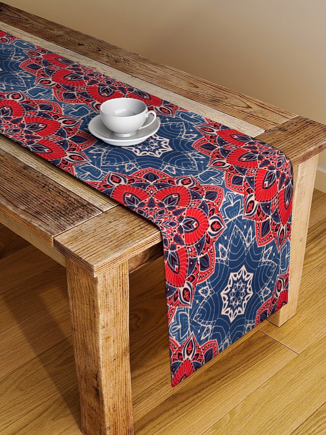 

Alina Decor Blue & Red Digital Printed Table Runner