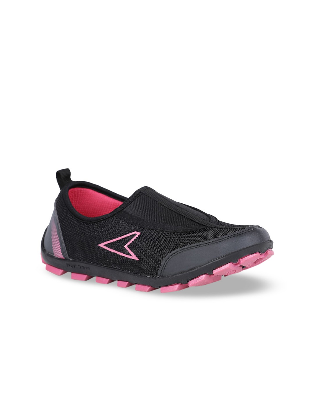 

Power Women Black Mesh Walking Shoes