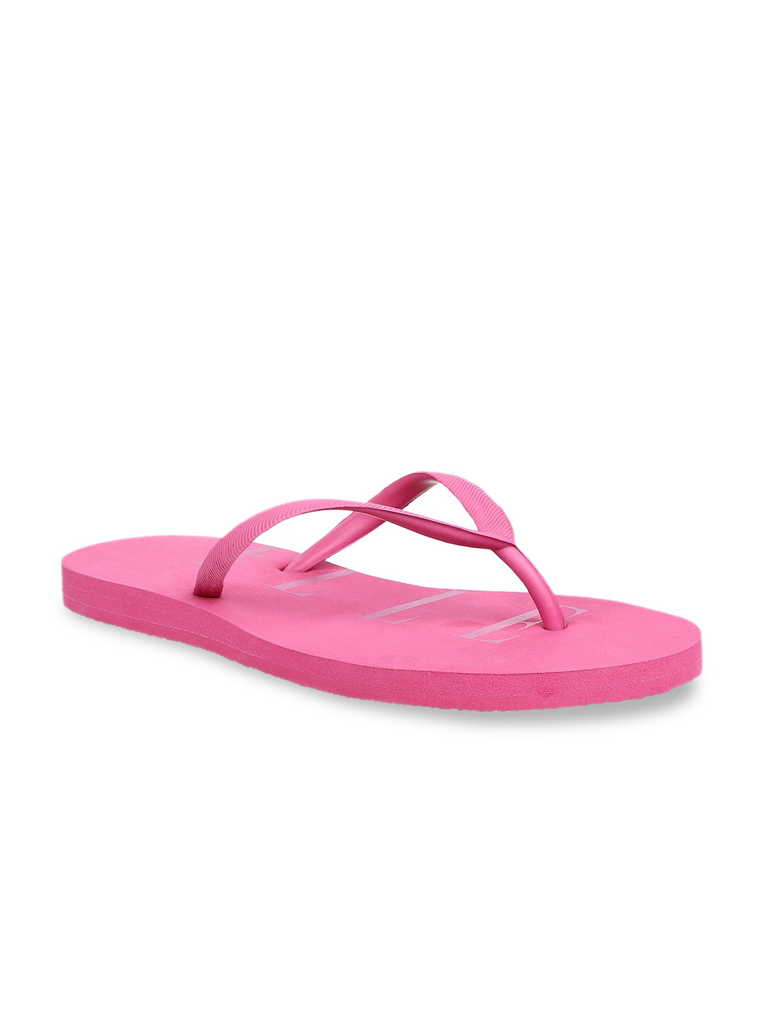 

ELLE Women Pink Printed Flip-Flops