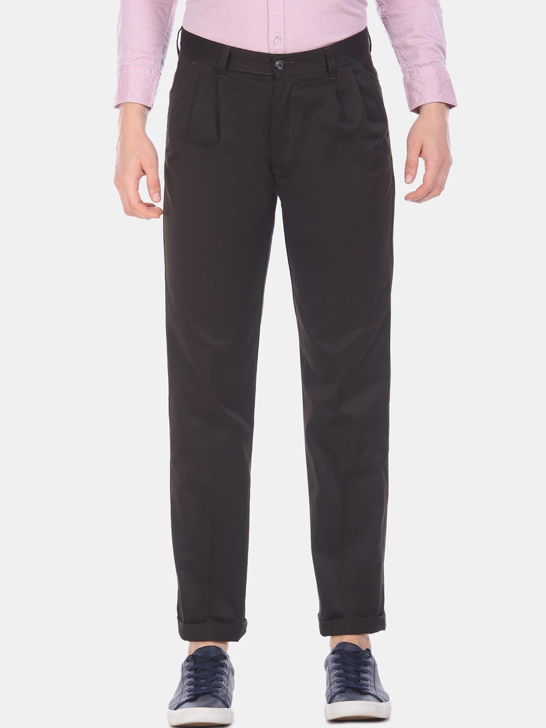 

Arrow Sport Men Brown Regular Fit Solid Regular Trousers