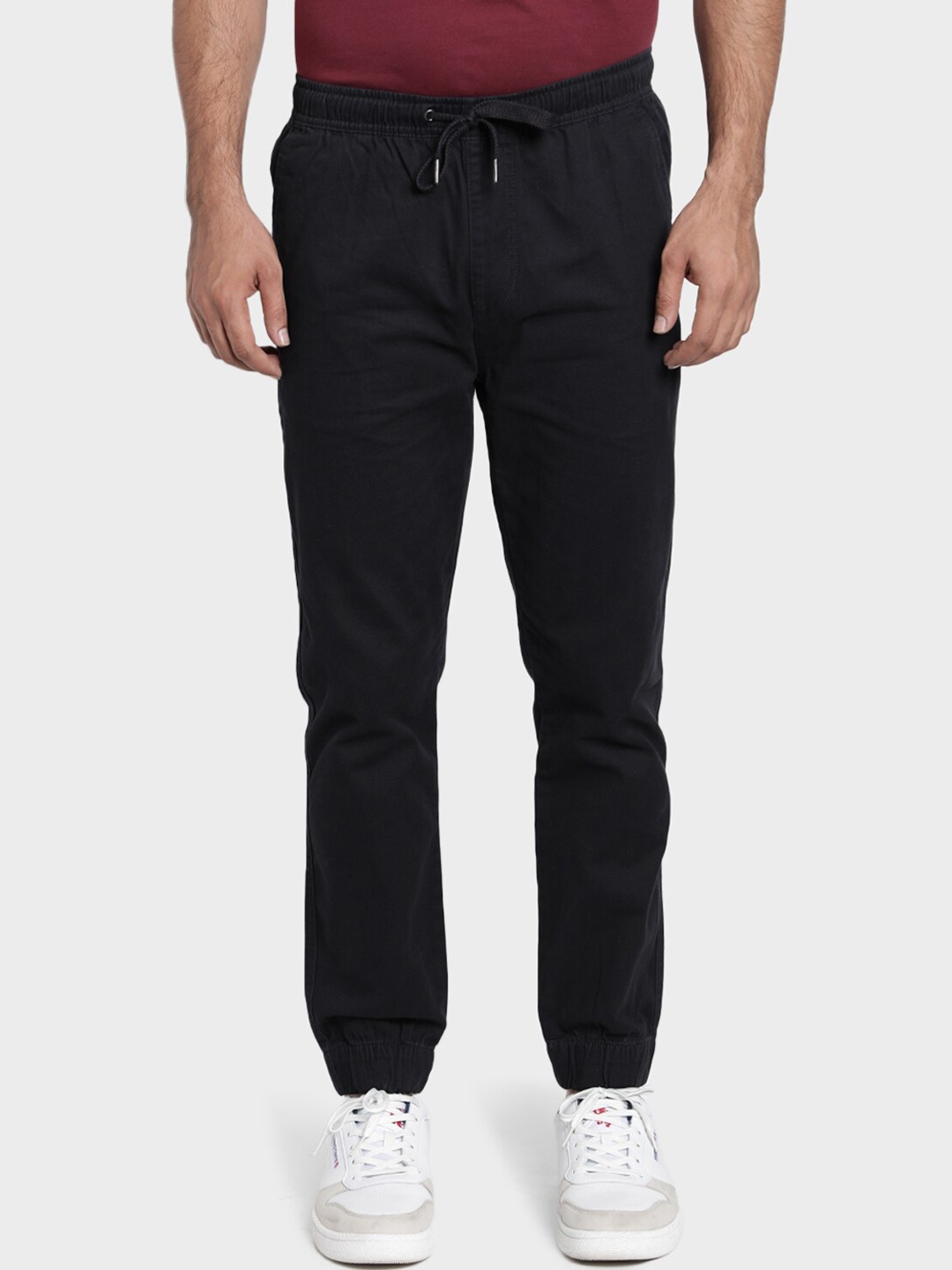 

Red Tape Men Black Regular Fit Solid Joggers