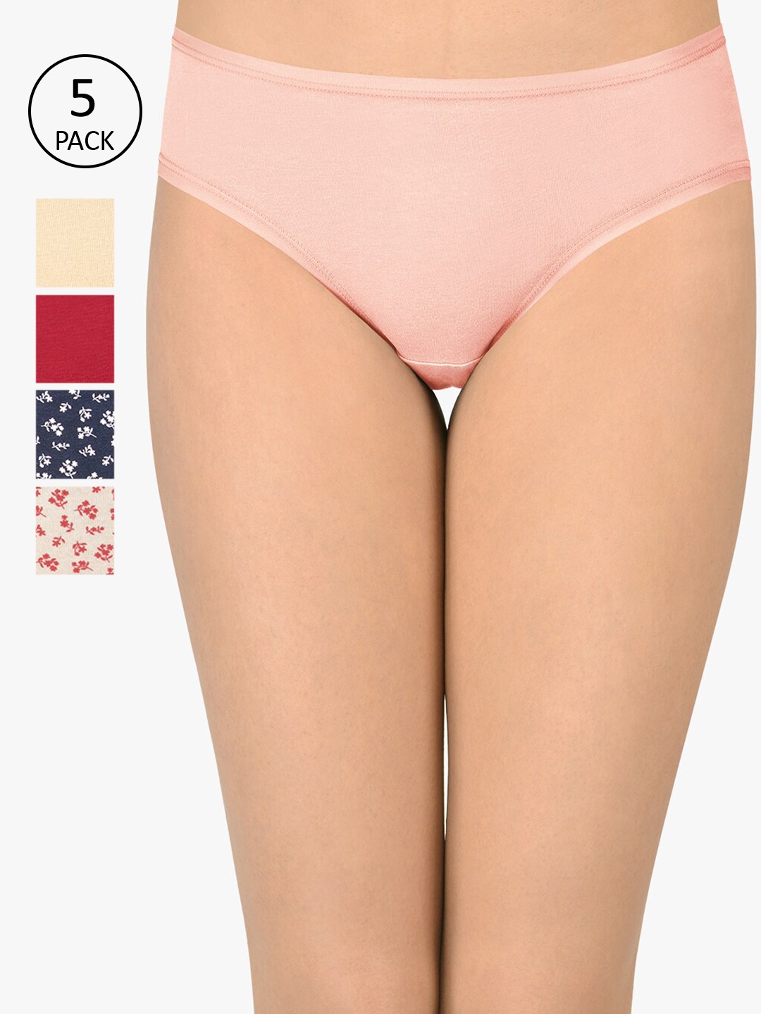 Amante Women Pack Of 2 Assorted Low Rise Bikini Briefs PPK35302-C355