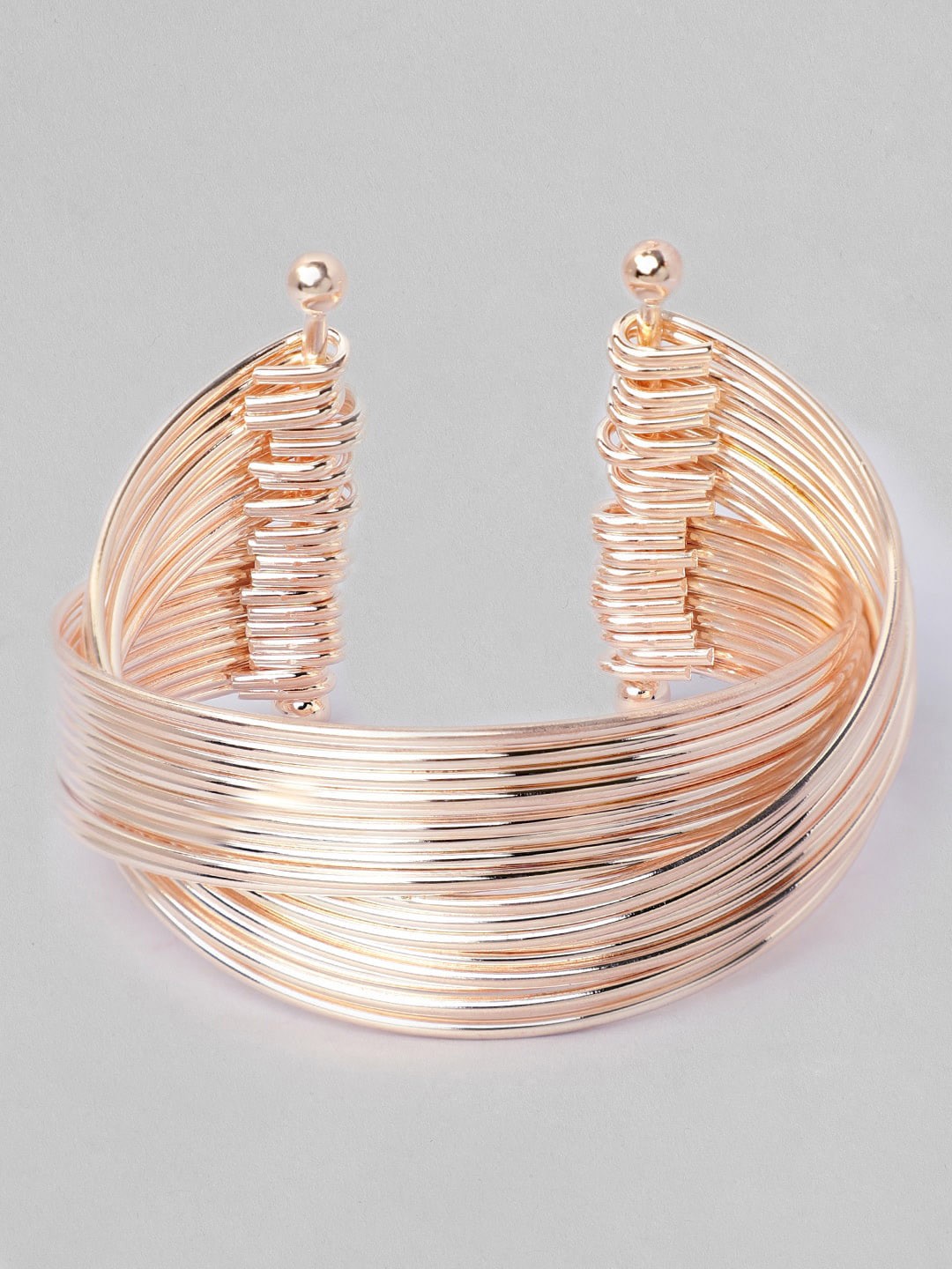 

TOKYO TALKIES X rubans FASHION ACCESSORIES Rose Gold-Plated Handcrafted Cuff Bracelet