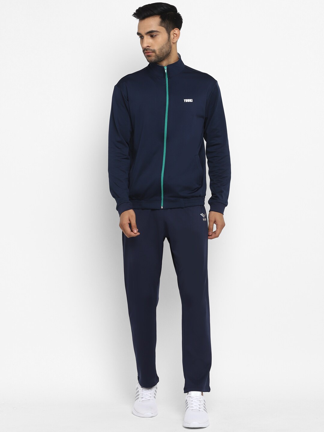 

Yuuki Men Navy Blue Solid Tracksuit