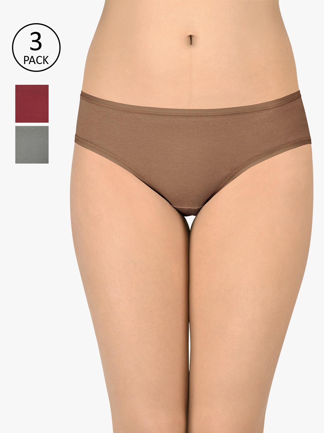 

Amante Women Pack of 3 Low Rise Bikini Brief - PPK33002, Assorted
