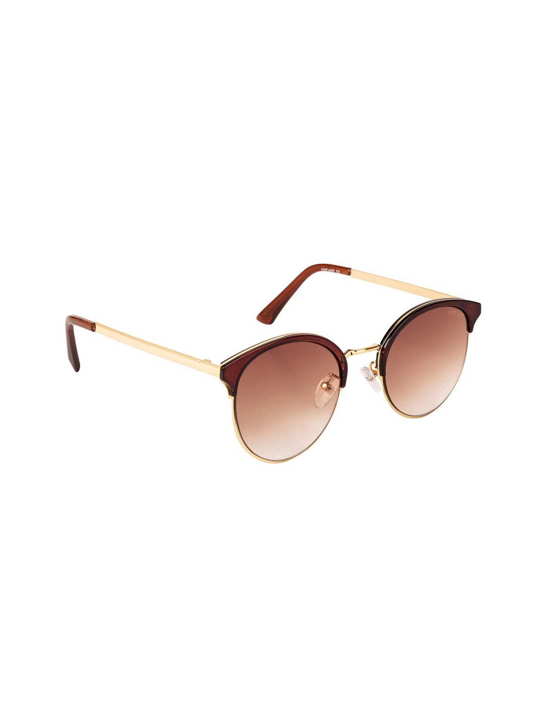 

Voyage Unisex Round UV Protected Sunglasses B80492MG3489, Brown