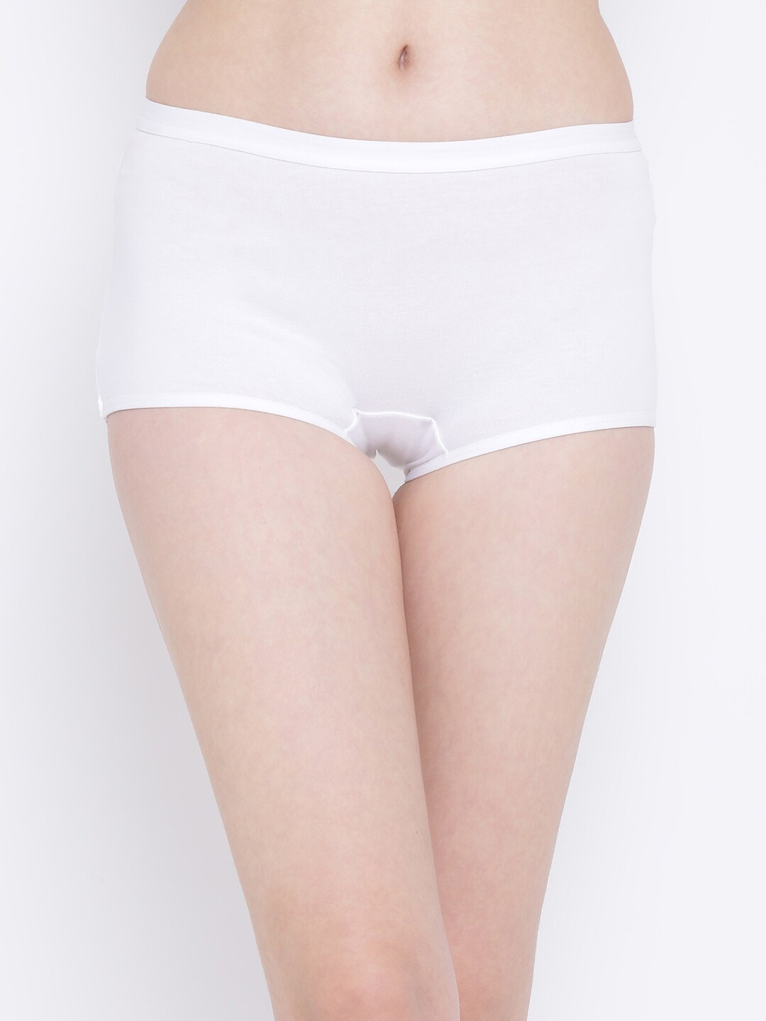 

Clovia Women White Solid Boy-Shorts PN2616P18