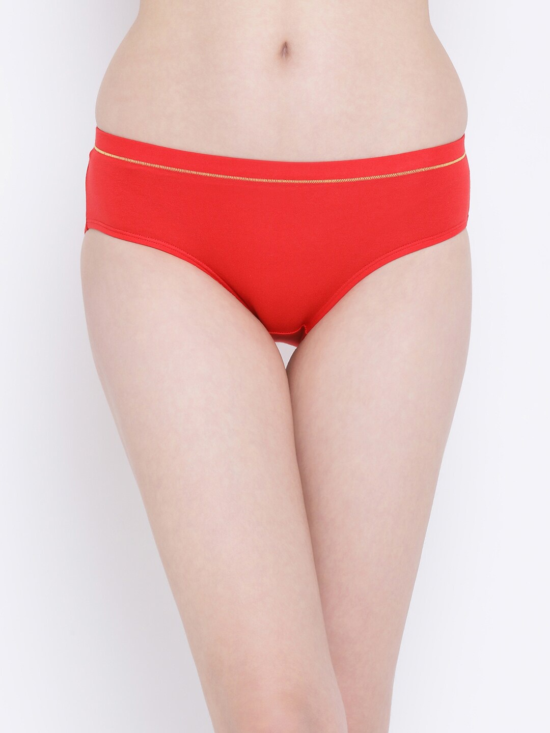 MClovia Women Red Solid Hipster Briefs PN3441A04XXL