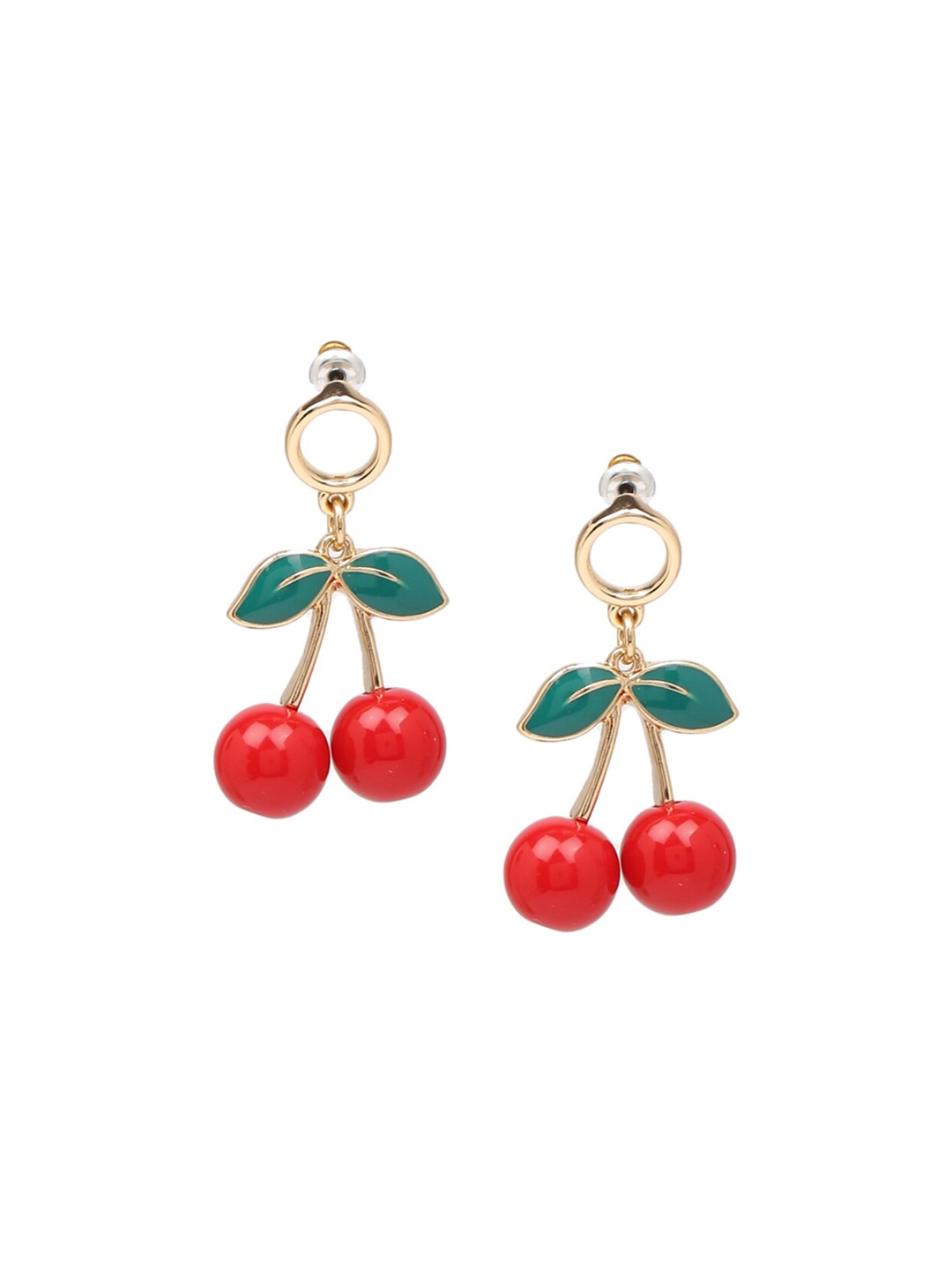 

FOREVER 21 Red & Green Handcrafted Studs