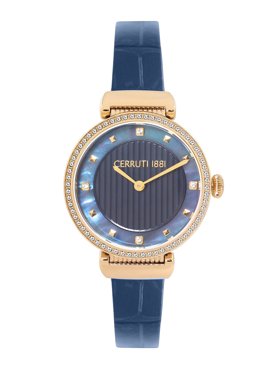 

Cerruti 1881 Women Blue Analogue Leather Watch CRM29106