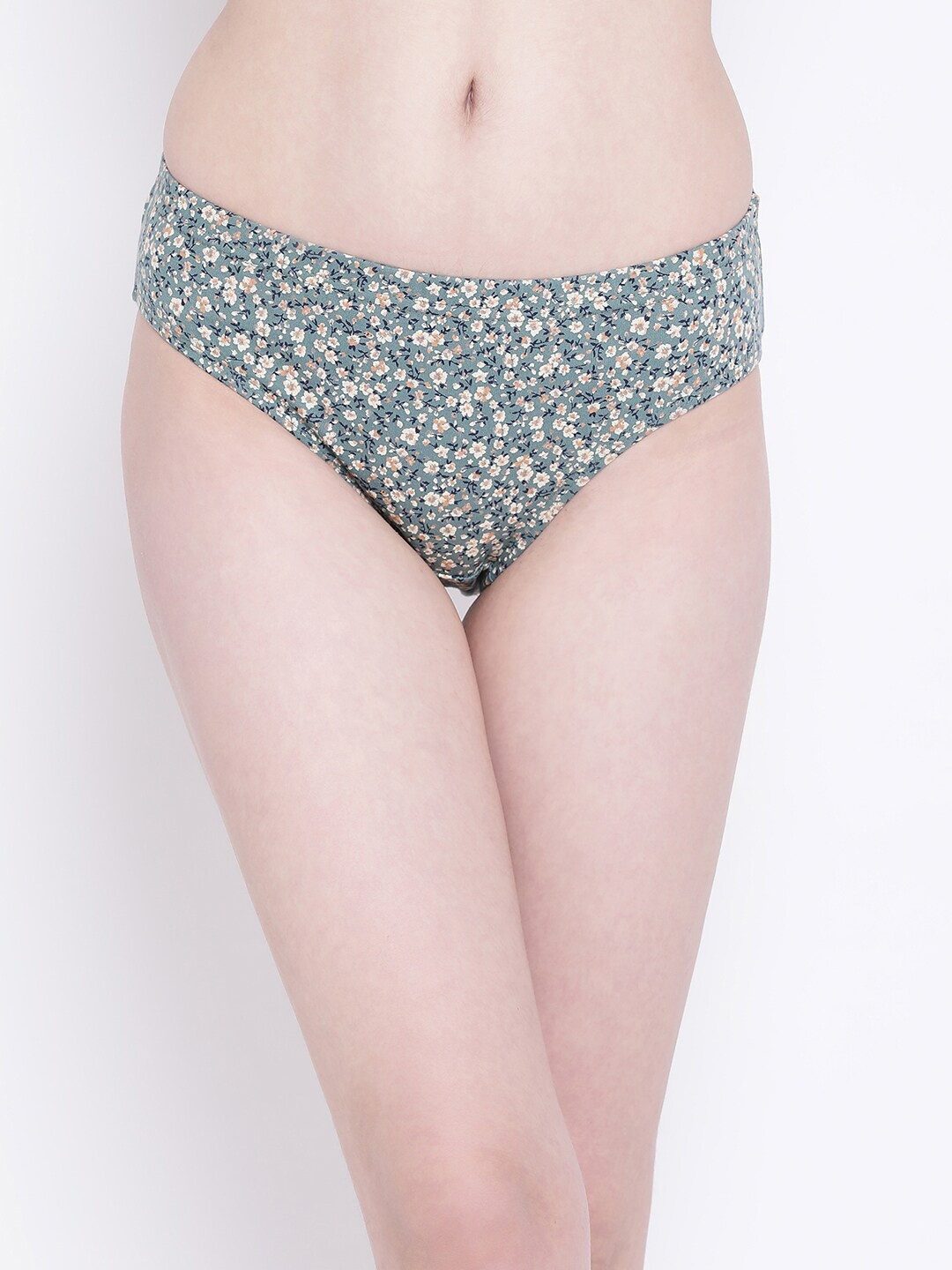 

Mid Waist Printed Hipster Panty in Multicolour- Cotton, Multi