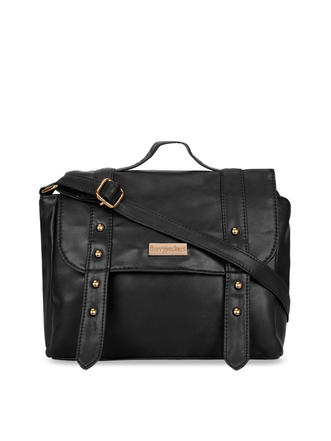 

Berrypeckers Black Solid Handheld Bag