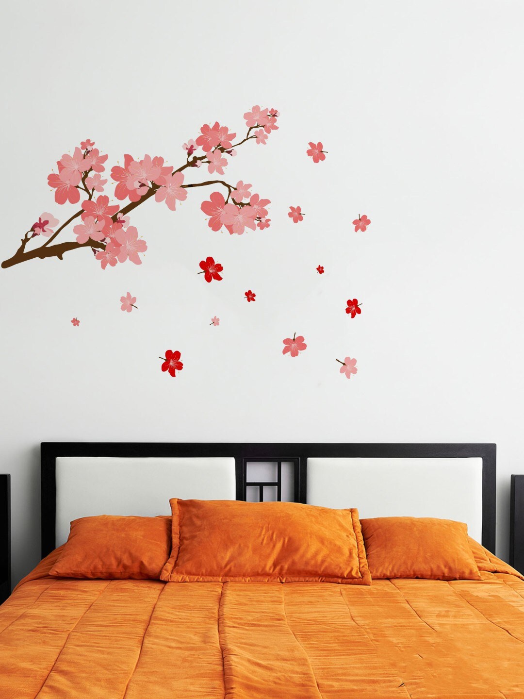 

rawpockets Autumn Flowers Wall Sticker, Pink