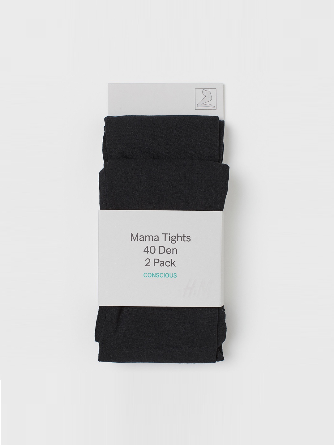

H&M MAMA Black 2-Pack 40 Denier Sustainable Tights