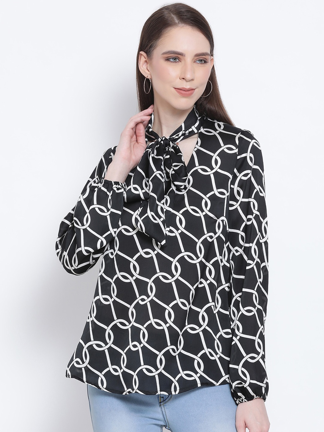 

Oxolloxo Women Black Printed Top