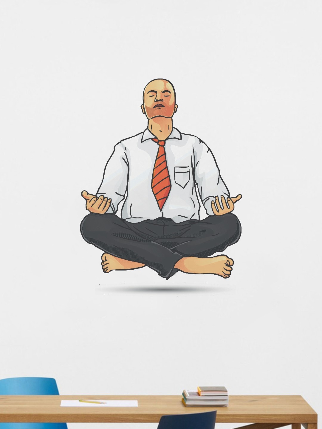 

rawpockets Meditation Wall Sticker, White