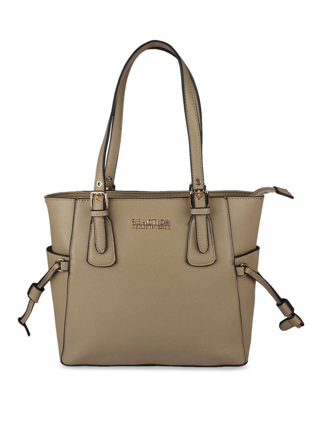 

Kenneth Cole Beige Solid Tote Bag