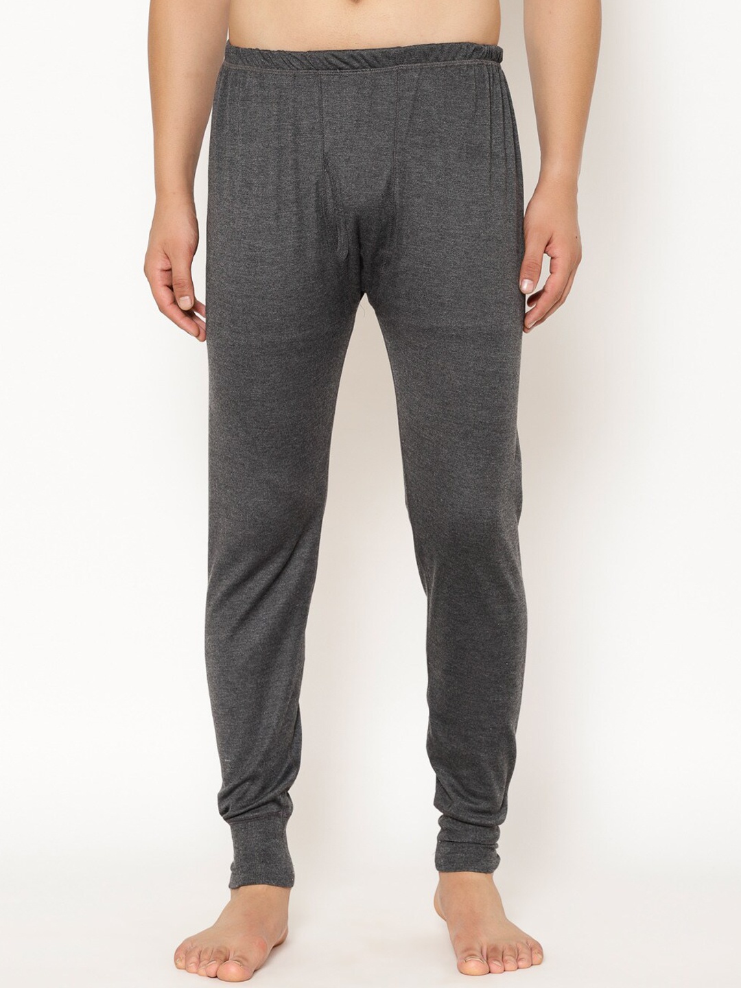 

VIMAL JONNEY Men Grey Solid Thermal Joggers