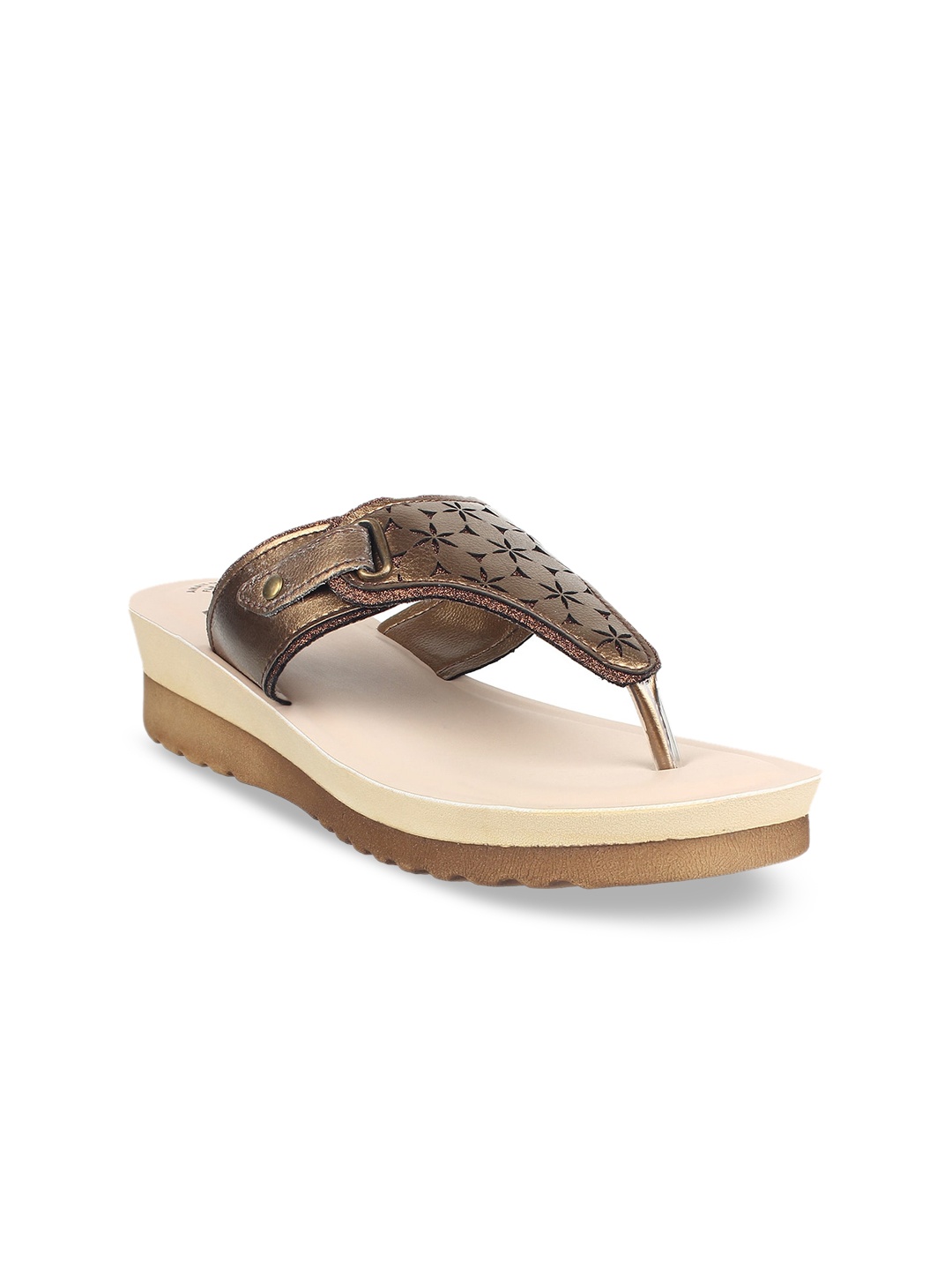 

Inblu Women Brown Colourblocked Comfort Heels