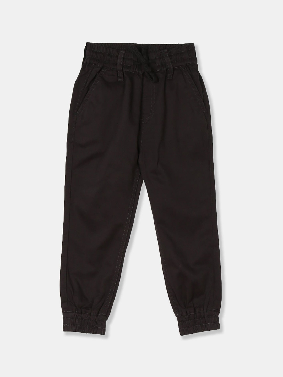 

Cherokee Boys Black Regular Fit Solid Joggers
