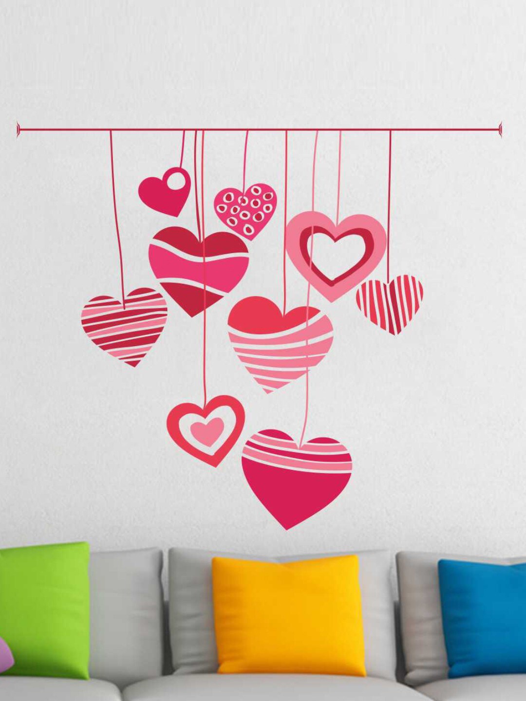 

rawpockets Pink Heart-Ins Wall Stickers