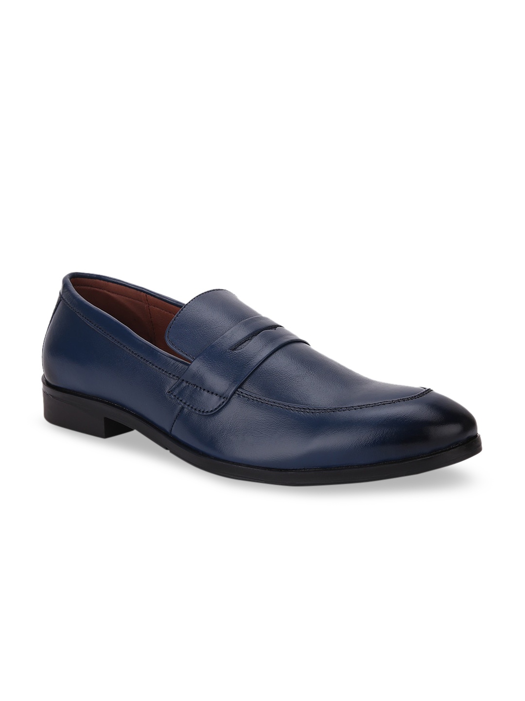 

LOUIS STITCH Men Prussian Blue Mocassins Italian Leather Formal Shoes