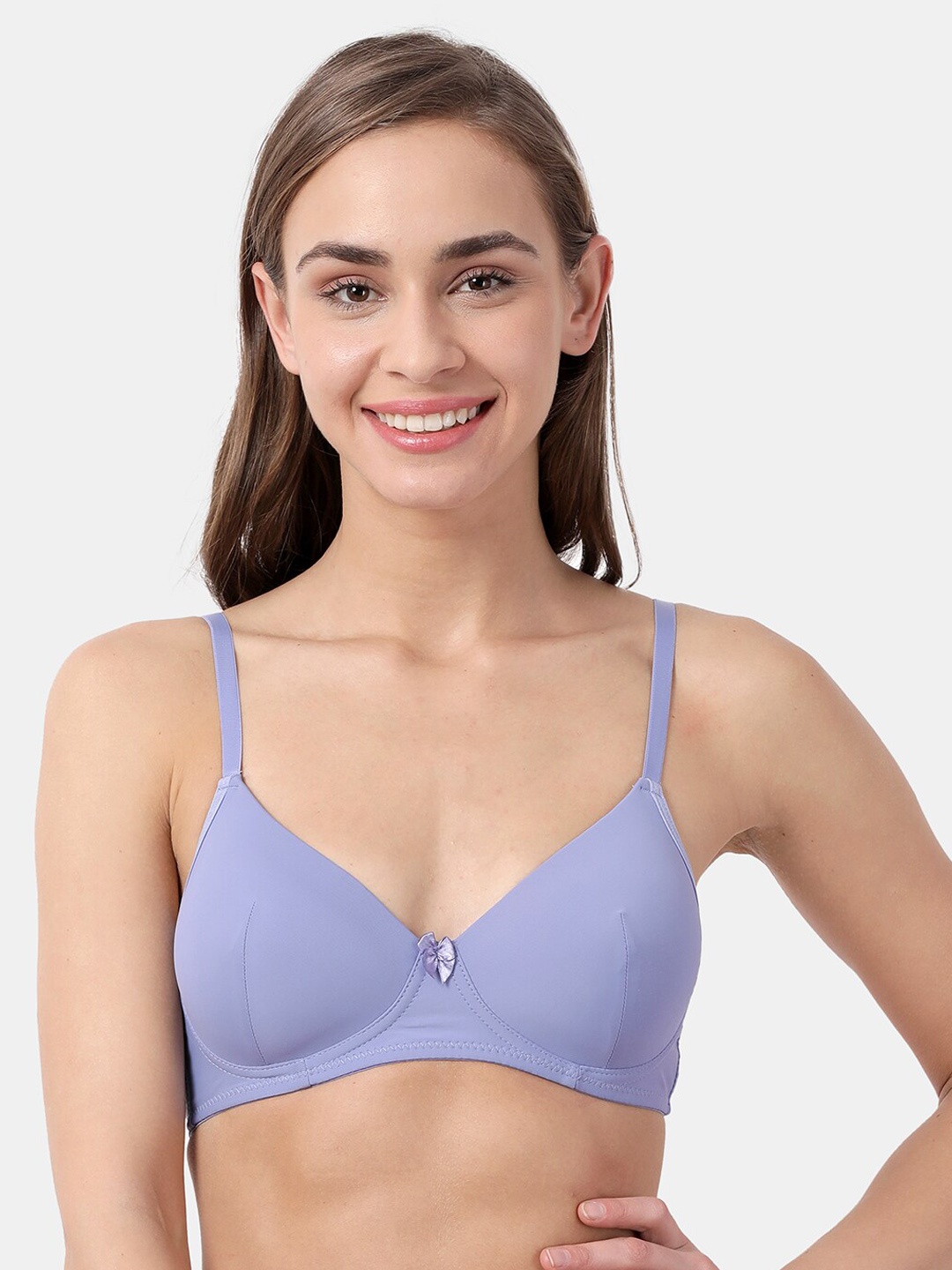 

Susie Purple Solid Non-Wired Lightly Padded Everyday Bra SQ1011-Lavender