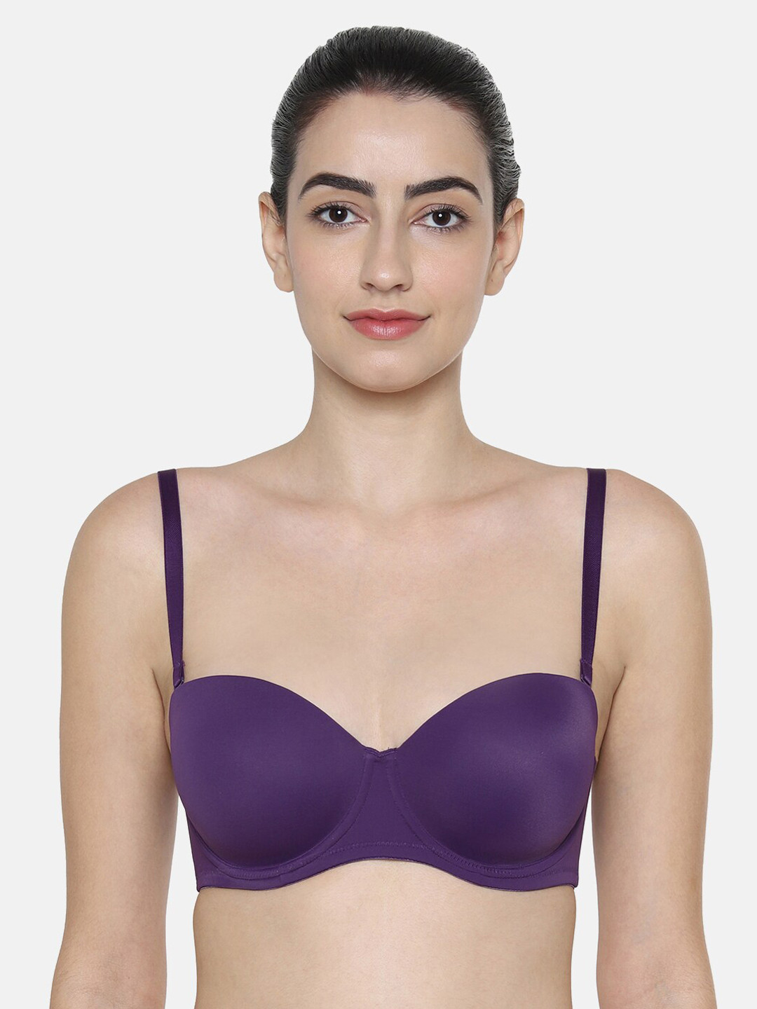 

Triumph T-Shirt Bra 77 Wired Padded Detachable Straps Seamless Everyday Bra, Purple