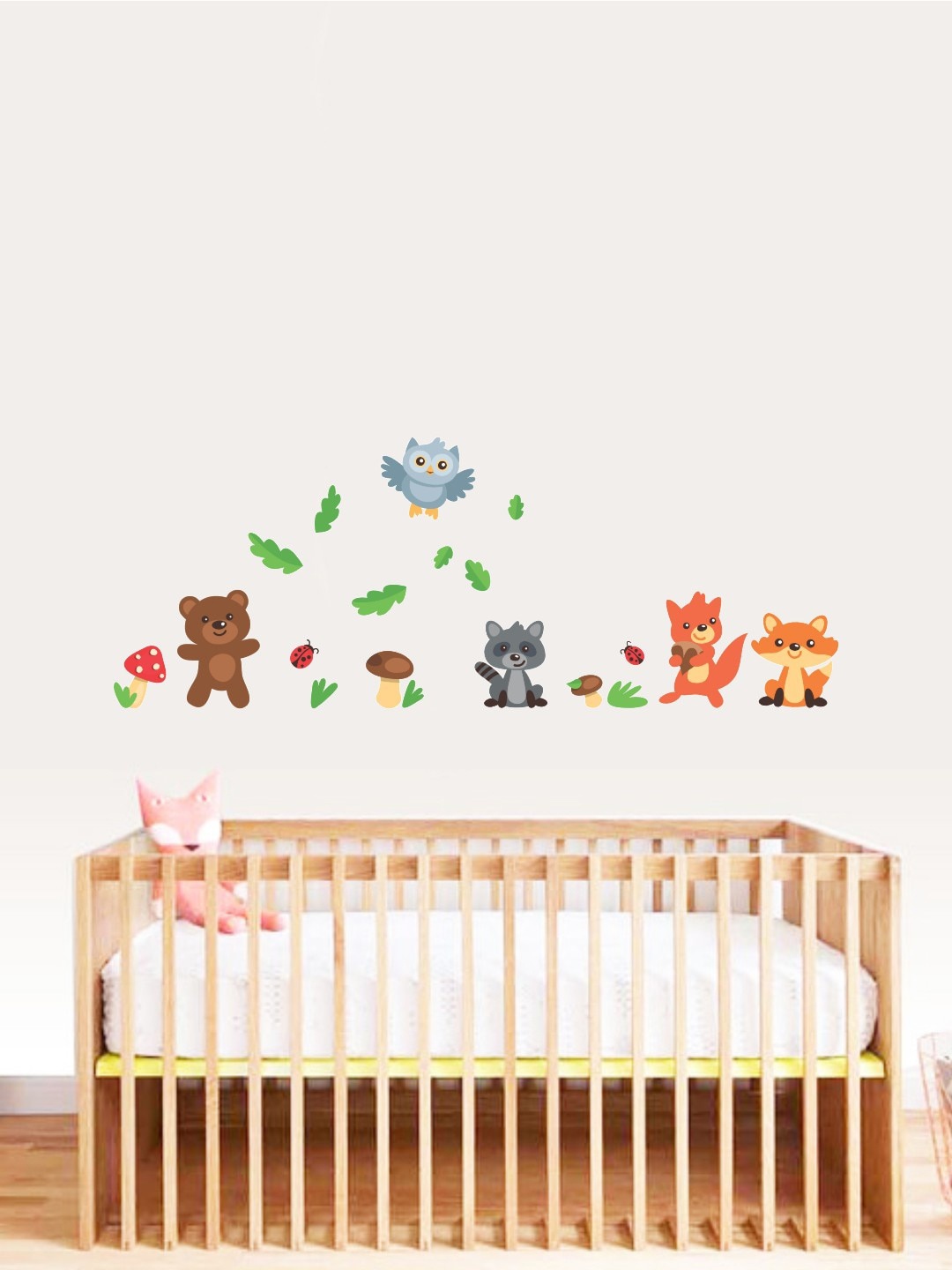 

Rawpockets Multicolour Baby Animals Wall Stickers, Multi
