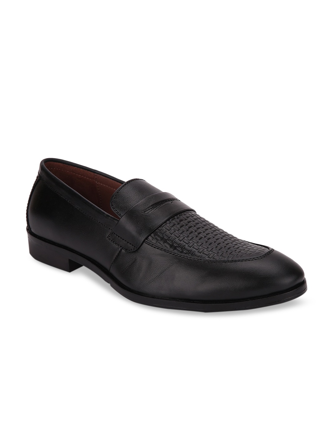 

LOUIS STITCH Men Black Moccasins Italian Leather Formal Shoes