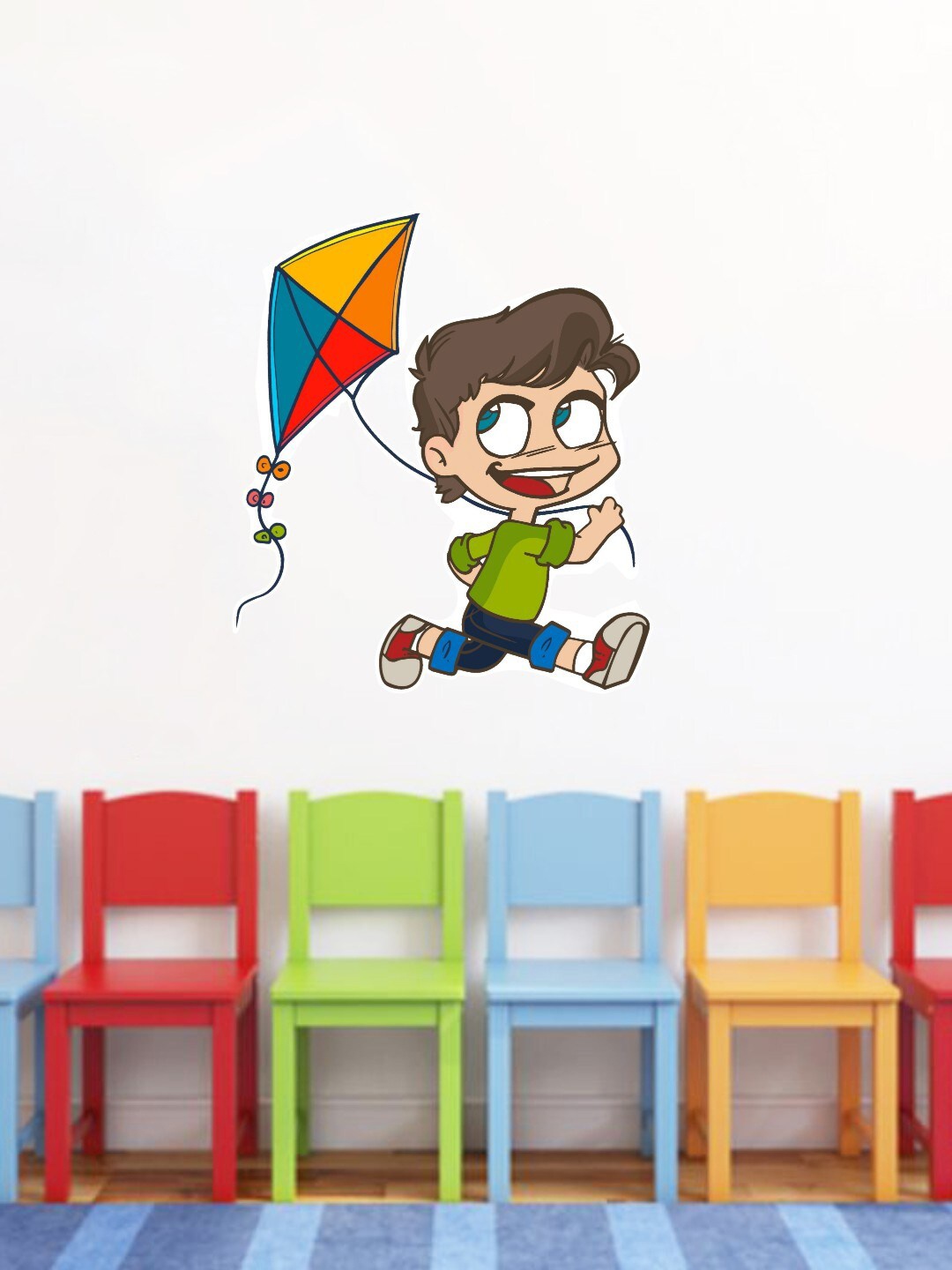 

rawpockets Kite Wall Stickers, Red