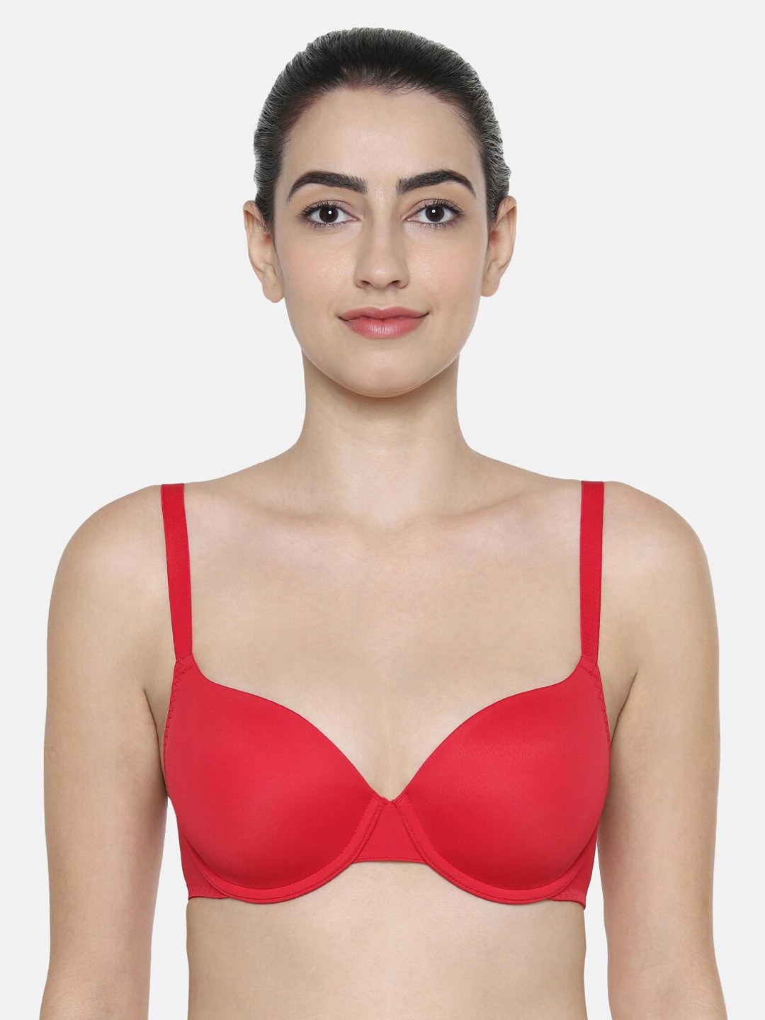 

Triumph T-Shirt Bra 77 Wired Padded Seamless Everyday Bra, Red