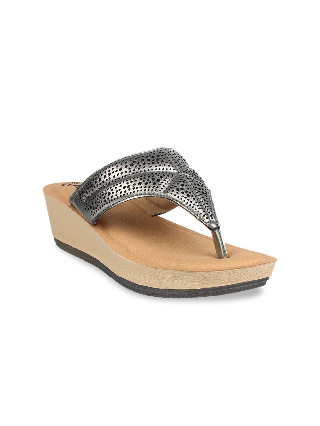 

Inblu Women Grey Textured Wedges