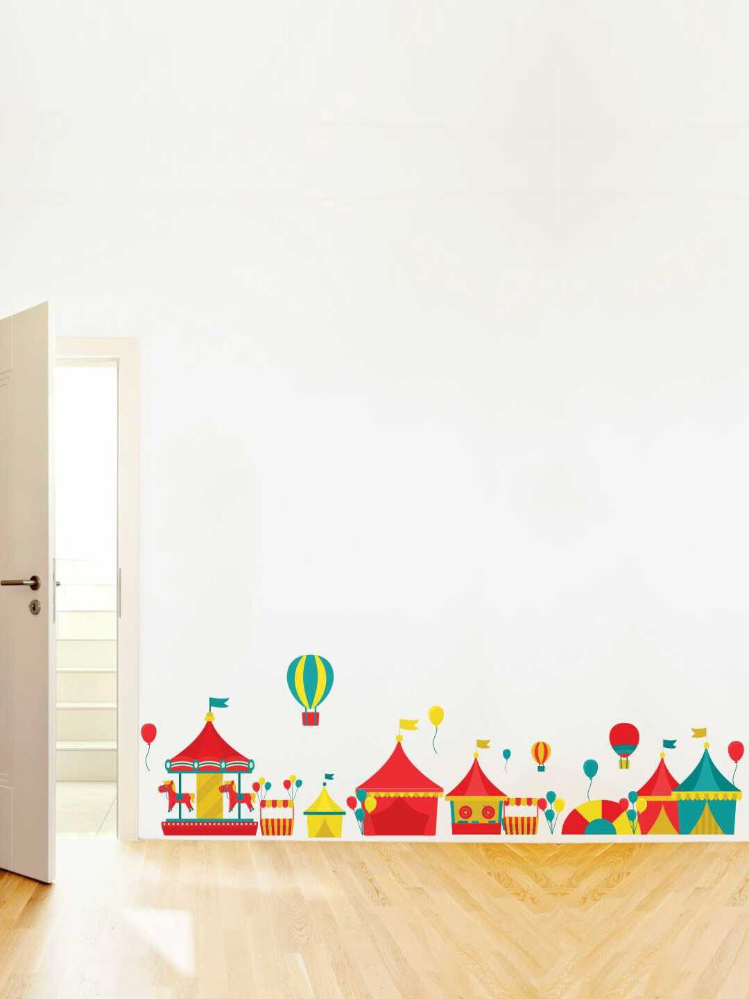 

rawpockets Kids Multicolour Printed Wall Stickers, Multi