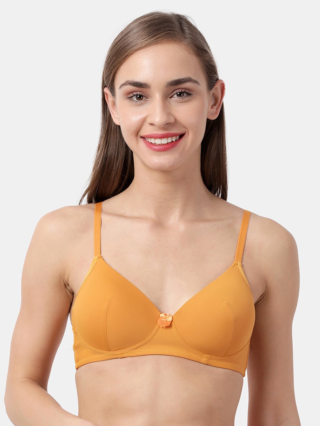 

Susie Yellow Solid Non-Wired Lightly Padded Everyday Bra SQ1015