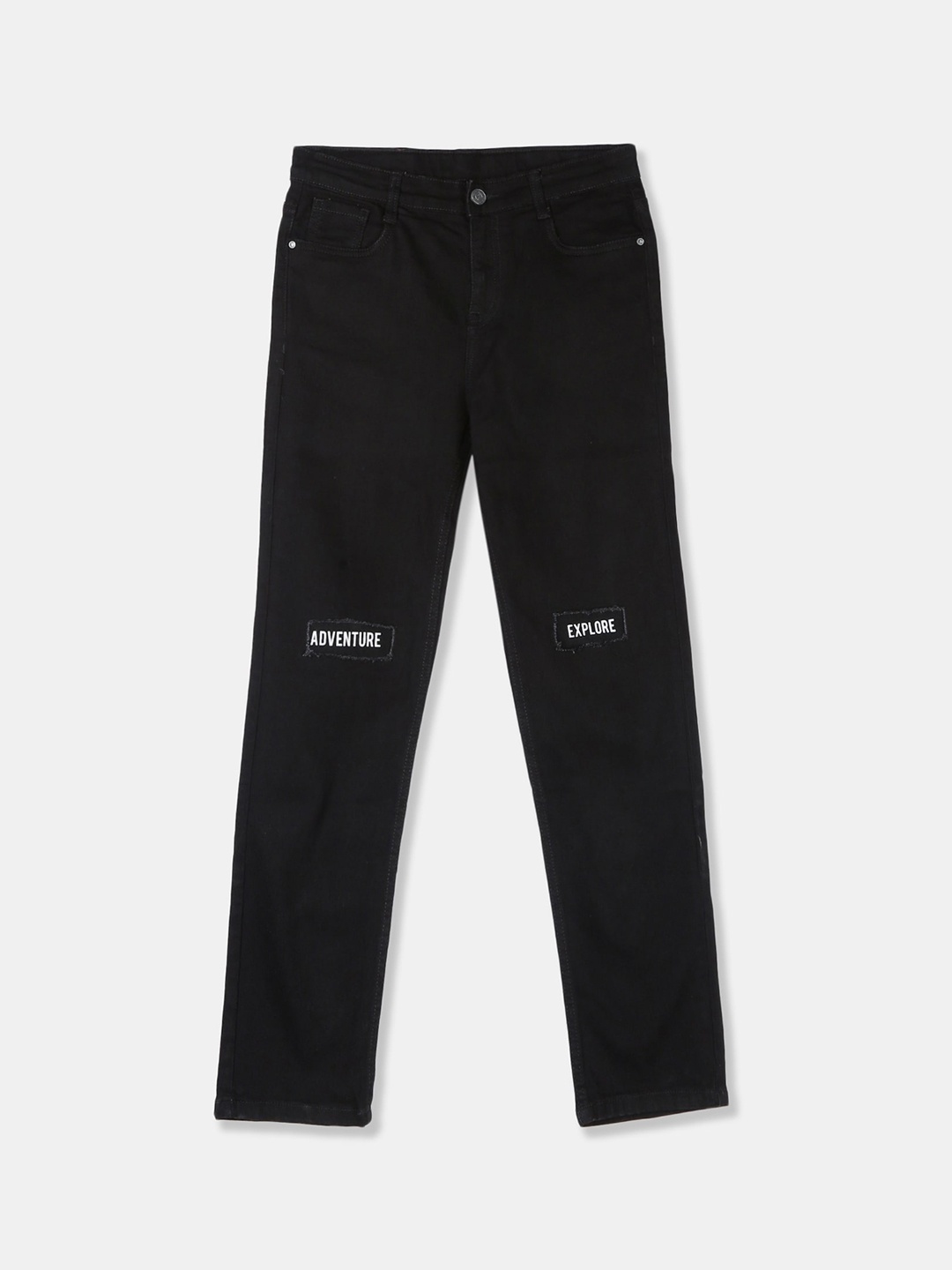 

Cherokee Boys Black Regular Fit Mid-Rise Clean Look Jeans