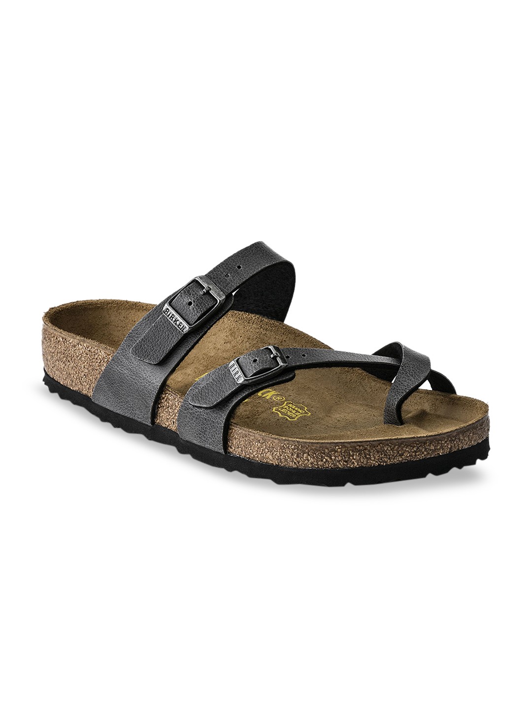 

Birkenstock Women Grey Mayari Regular Width Flats