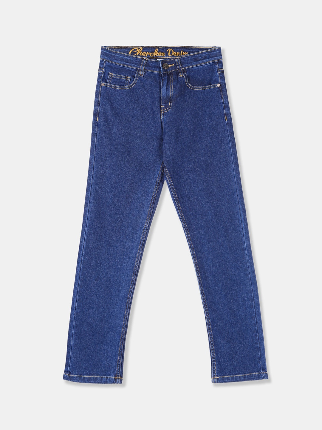 

Cherokee Boys Blue Regular Fit Mid-Rise Clean Look Jeans