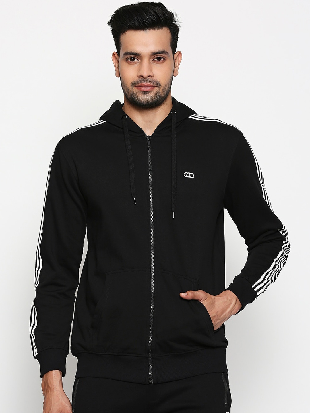

Ajile by Pantaloons Men Black Solid Sweatshirt