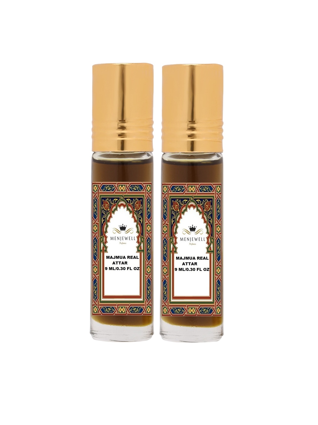 

Menjewell Majmua Real Attar Perfume Each 9ml, Transparent
