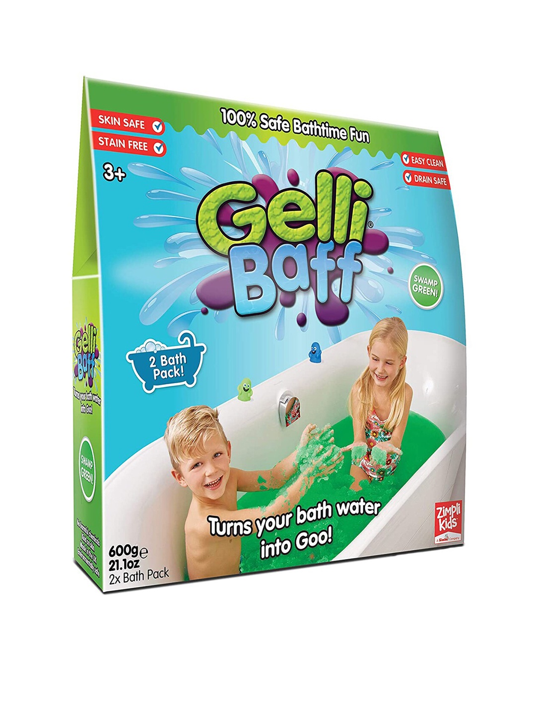 

Zimpli Kids Unisex Kids Green Simba Gelli Baff Bath Toy