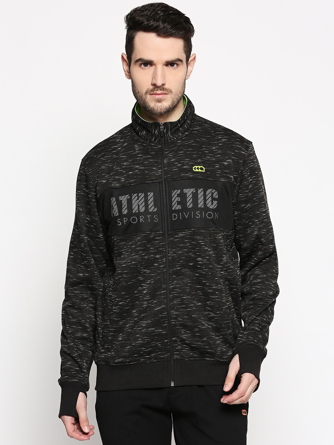 

Ajile by Pantaloons Men Charcoal Grey Printed Sweatshirt