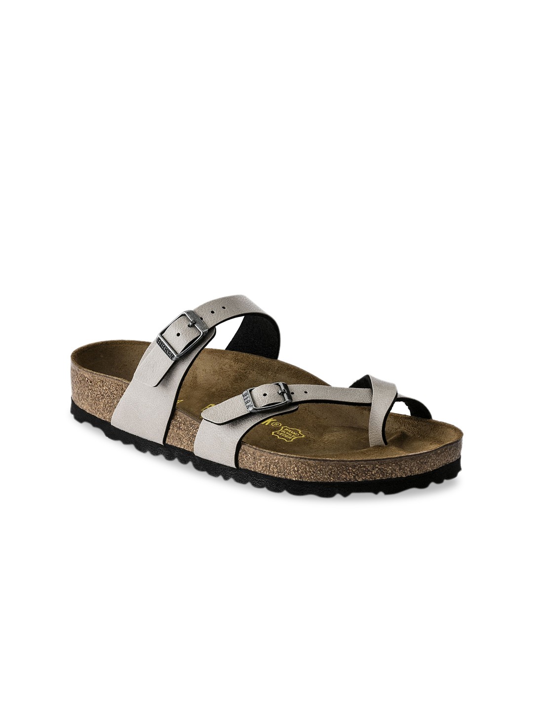 

Birkenstock Women Beige Mayari Regular Width Flats