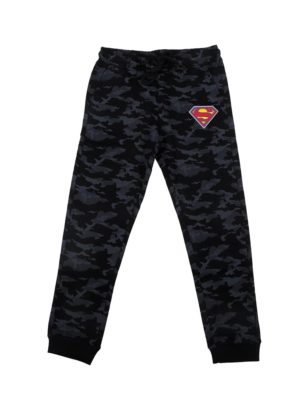 

Superman Boys Black & Grey Camouflage Print Straight-Fit Joggers